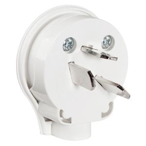 PLUG TOP 20A 250V 3P SIDE ENTRY WHITE