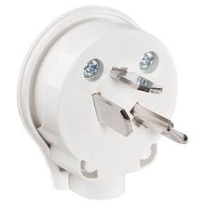 PLUG TOP 32A 250V 3P SIDE ENTRY WHITE