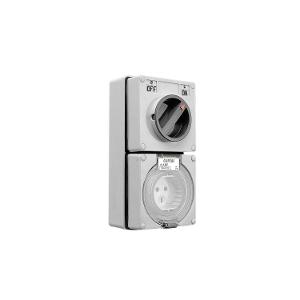 OUTLET SWITCHED IP66 3PIN 10A 110V GREY OUTLET SWITCHED IP66 3PIN 10A 110V GREY