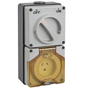OUTLET SW IP66 3P RND EARTH 10A 250V C/G OUTLET SW IP66 3P RND EARTH 10A 250V C/G
