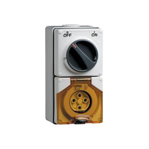 OUTLET SWITCHED IP66 4PIN 20A 500V R/ORG OUTLET SWITCHED IP66 4PIN 20A 500V R/ORG