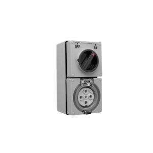 OUTLET SWITCHED IP66 5PIN 40A 500V GREY