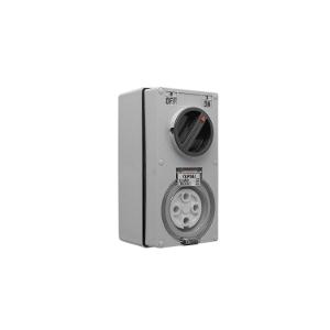 OUTLET SW 1P LID IP66 4PIN 32A 500V GREY OUTLET SW 1P LID IP66 4PIN 32A 500V GREY