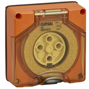 OUTLET SOCKET IP66 4PIN 10A 500V L/E R/O OUTLET SOCKET IP66 4PIN 10A 500V L/E R/O
