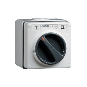 ISOLATOR IP66 1G SP 10A 2WAY 250V R/WHT ISOLATOR IP66 1G SP 10A 2WAY 250V R/WHT