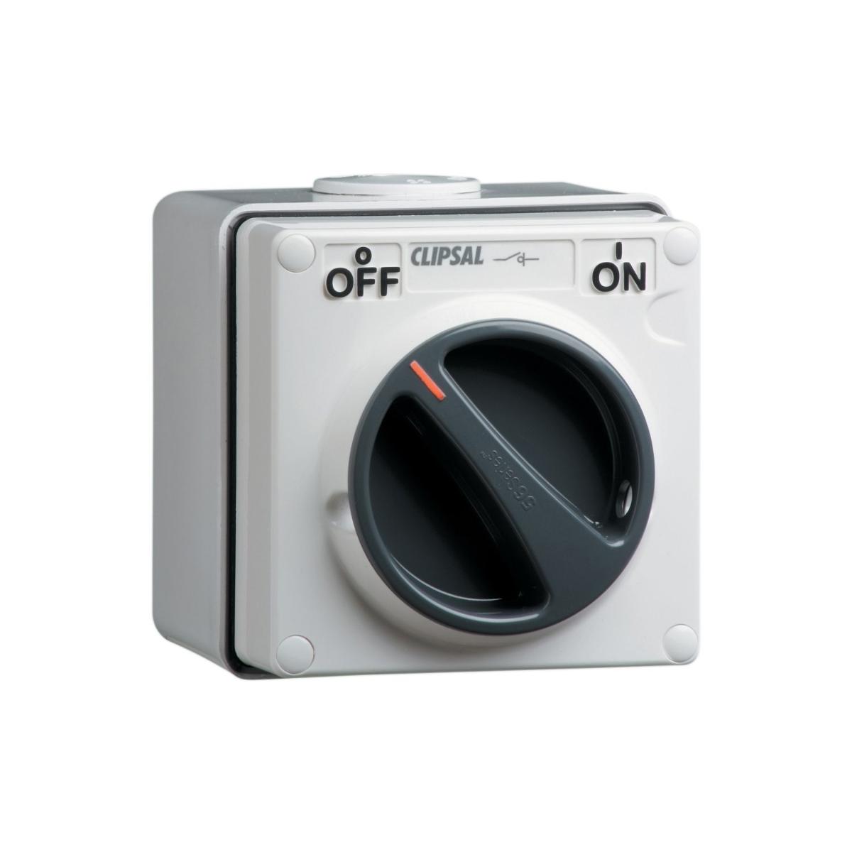 ISOLATOR IP66 1G 3P 50A 1WAY 500V R/WHT