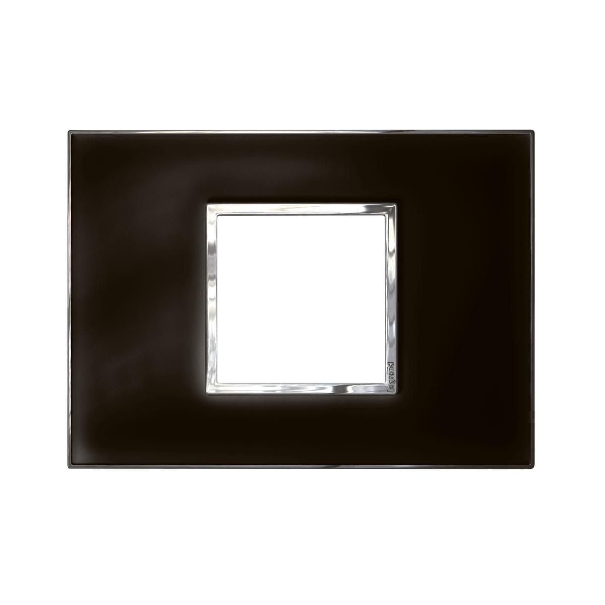 ARTEOR PLATE 2MOD SQUARE VERT MIR BLACK