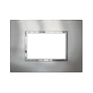 ARTEOR PLATE 3MOD SQUARE HORIZ ST/STL ARTEOR PLATE 3MOD SQUARE HORIZ ST/STL
