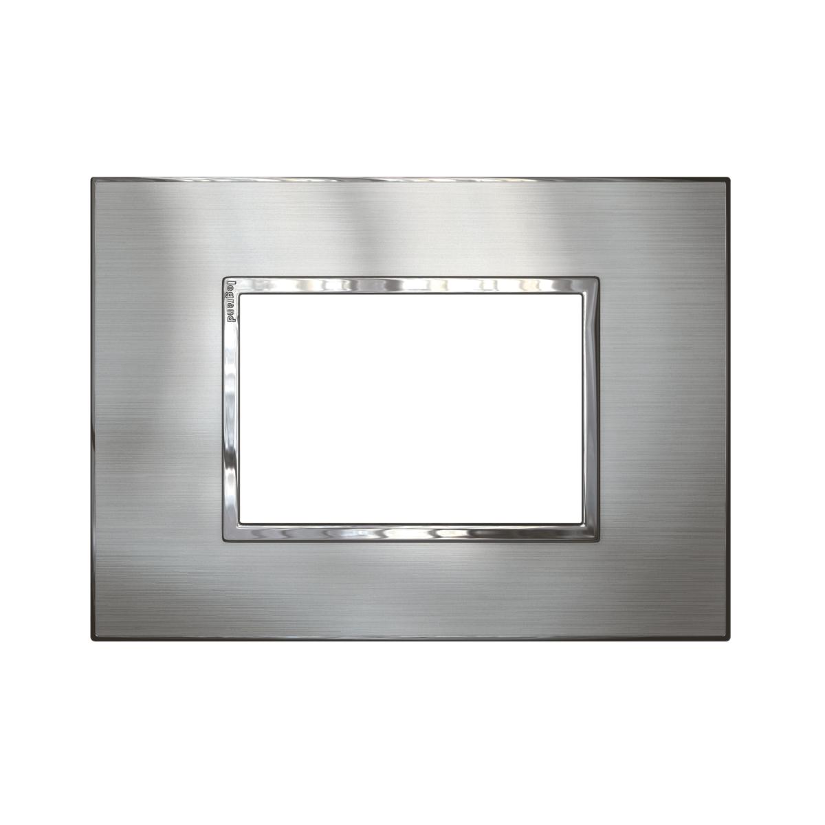 ARTEOR PLATE 3MOD SQUARE HORIZ ST/STL