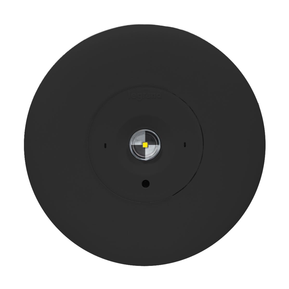 LED EMERG LGT RECESS SATELLITE D63 BLACK