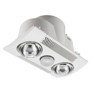 BATHROOM FAN LIGHT HEATER 2X275W SHUTTER