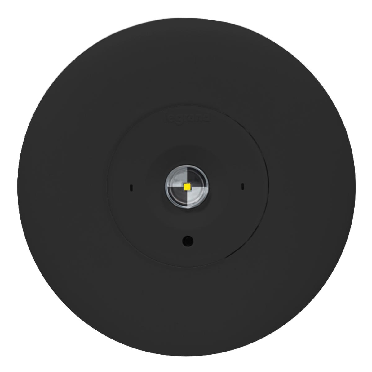 LED EMERG SATELLITE D63 RECESS BLACK