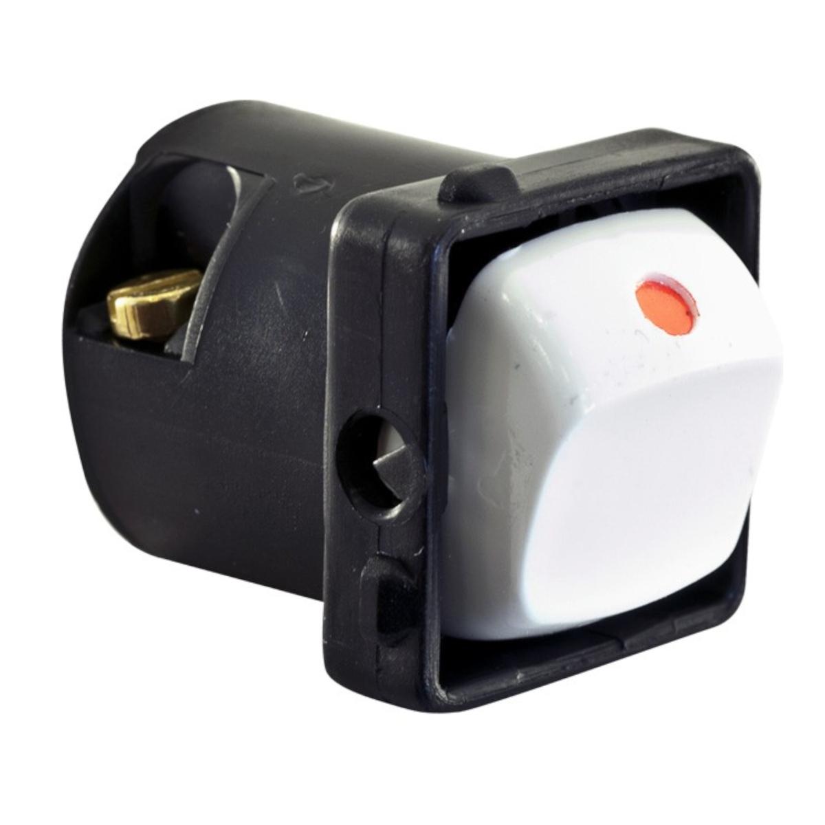 MECH 10A 1-2WAY 240VAC SPDT WHT/RED DOT