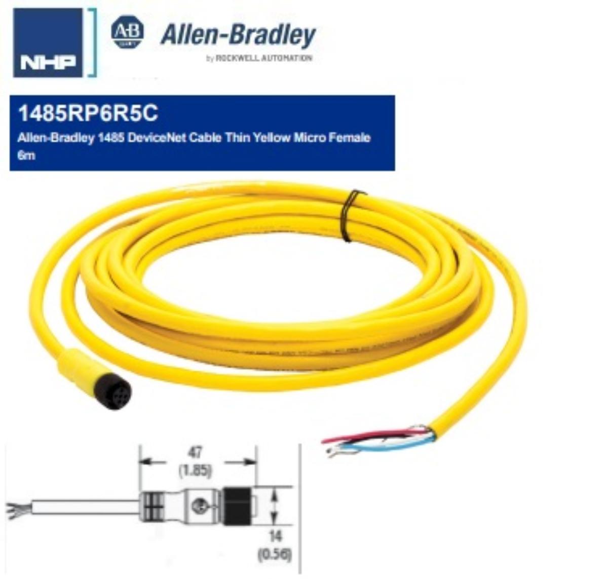 DNET CABLE THIN YELLOW MICRO-F 6M