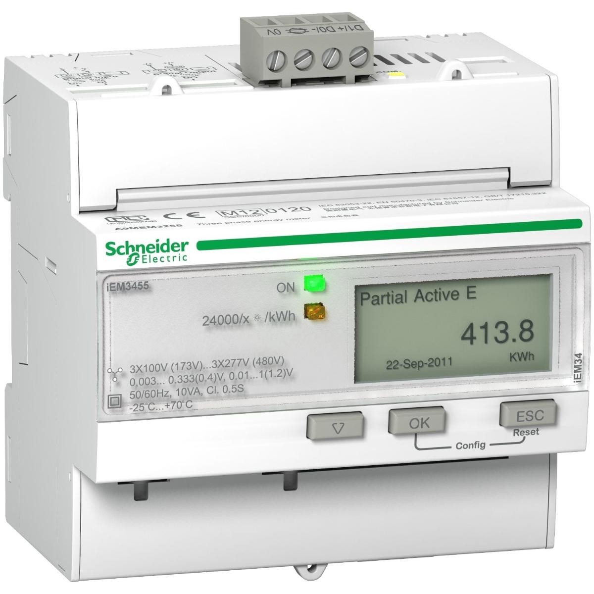 TRIPHASE KWH METER LVCT MODBUS