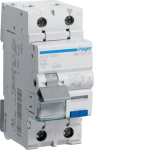 RCBO 1P+N 16A 10KA C CURVE 10MA CL A 2M RCBO 1P+N 16A 10KA C CURVE 10MA CL A 2M