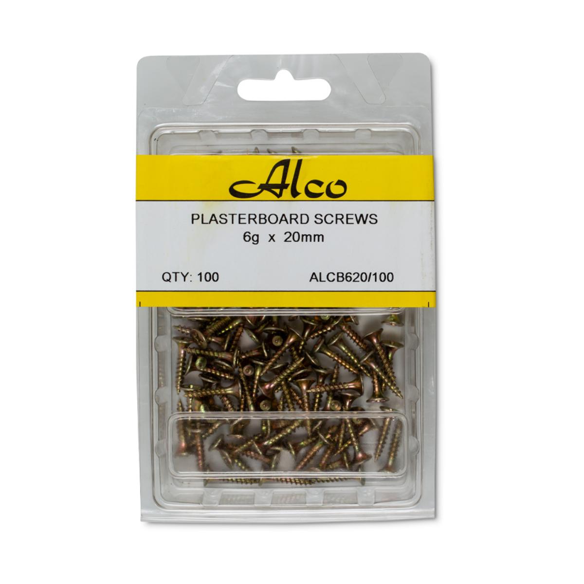 DRYWALL BUGLE HEAD SCREW 6GX20MM 100PK