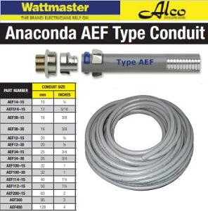 CONDUIT FLEX 32mm x 30M AEF GREY PER MTR