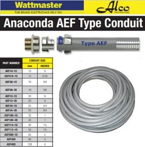 CONDUIT FLEX 20mm x 15M AEF GREY PER MTR