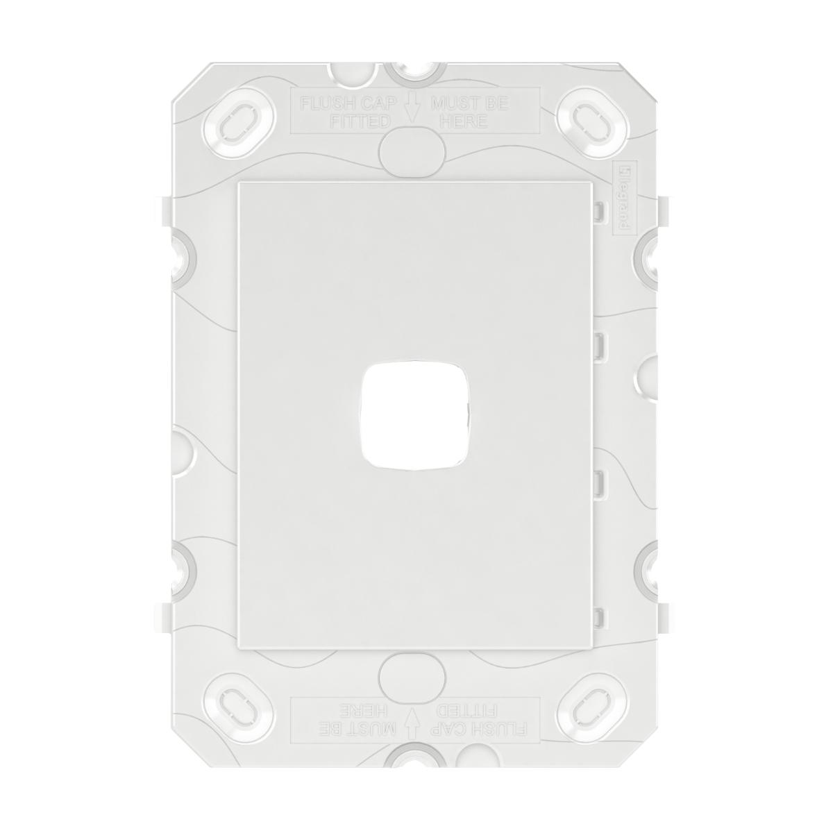 ARTEOR 1 GANG GRID ONLY C/WOUT MECH WHT