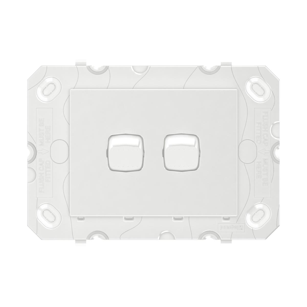 ARTEOR 2 GANG HORIZONTAL SW WHITE