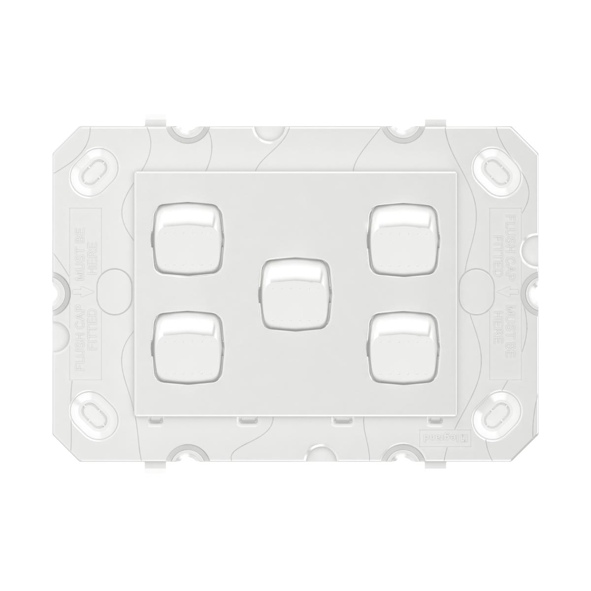 ARTEOR 5 GANG HORIZONTAL SW WHITE