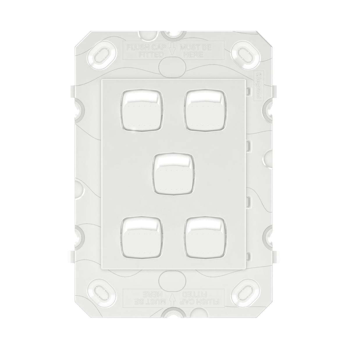 ARTEOR 5 GANG VERTICAL SW WHITE