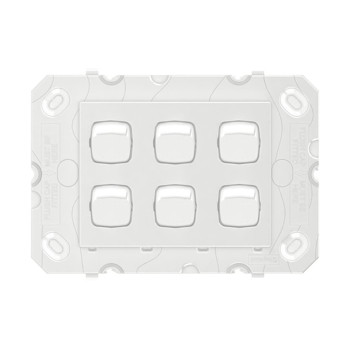 ARTEOR 6 GANG HORIZONTAL SW WHITE