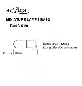 (11)(11)BA9S T10X28MM 24V 2W (11)(11)BA9S T10X28MM 24V 2W