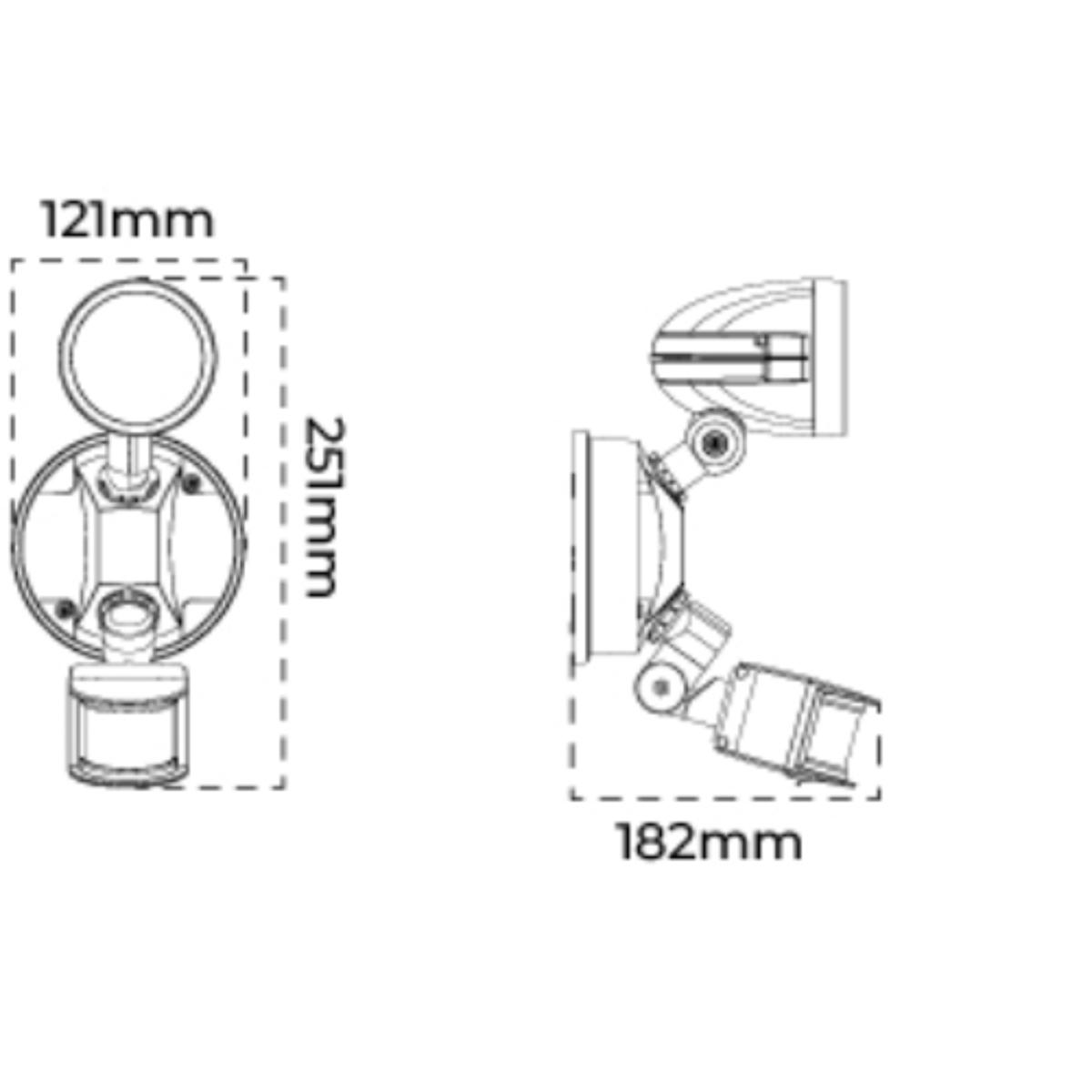 LED SENSOR LIGHT CONDOR SGL 13W CCT BLK