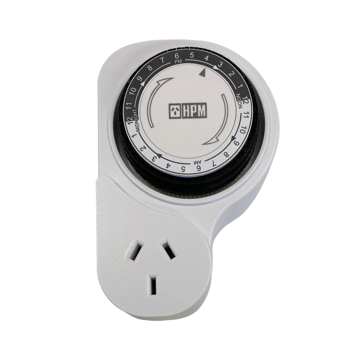 24HR ANALOG TIMER WITH OFFSET DOUBLE POL