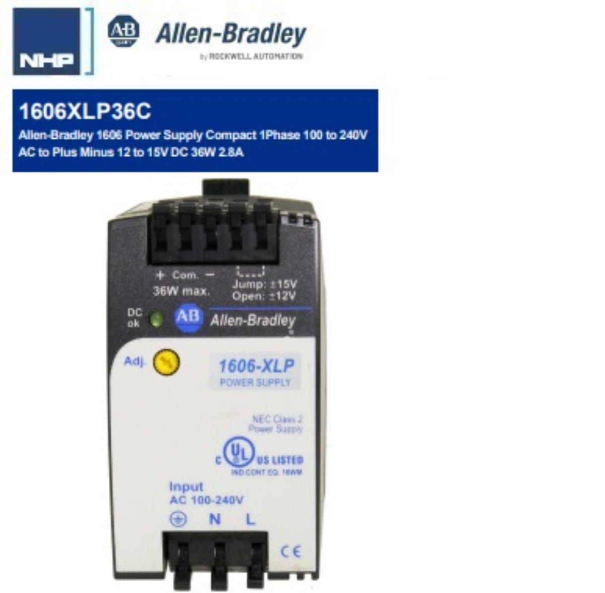 POWER SUPPLY AC/DC DIN RAIL MOUNT ALLEN