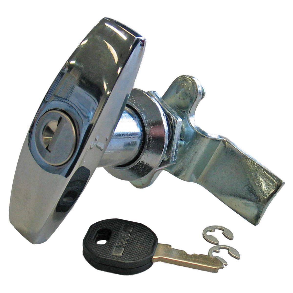 LOCK T HANDLE KEYED CL001 LOCKABLE CHR