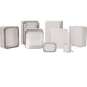 POLYNOVA PS ENCLOSURE 175X175X100MM CLR