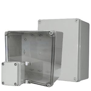 POLYNOVA PS ENCLOSURE 200X200X130MM GREY