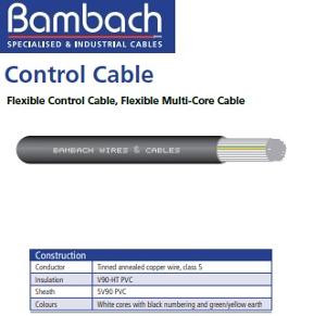 CONTROL FLEXIBLE .75MM 6C+E PVC BLACK CONTROL FLEXIBLE .75MM 6C+E PVC BLACK