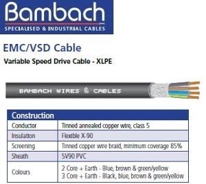 CABLE.EMC 2.5MM 3C+E TC SCRN  XLPE/PVC CABLE.EMC 2.5MM 3C+E TC SCRN  XLPE/PVC