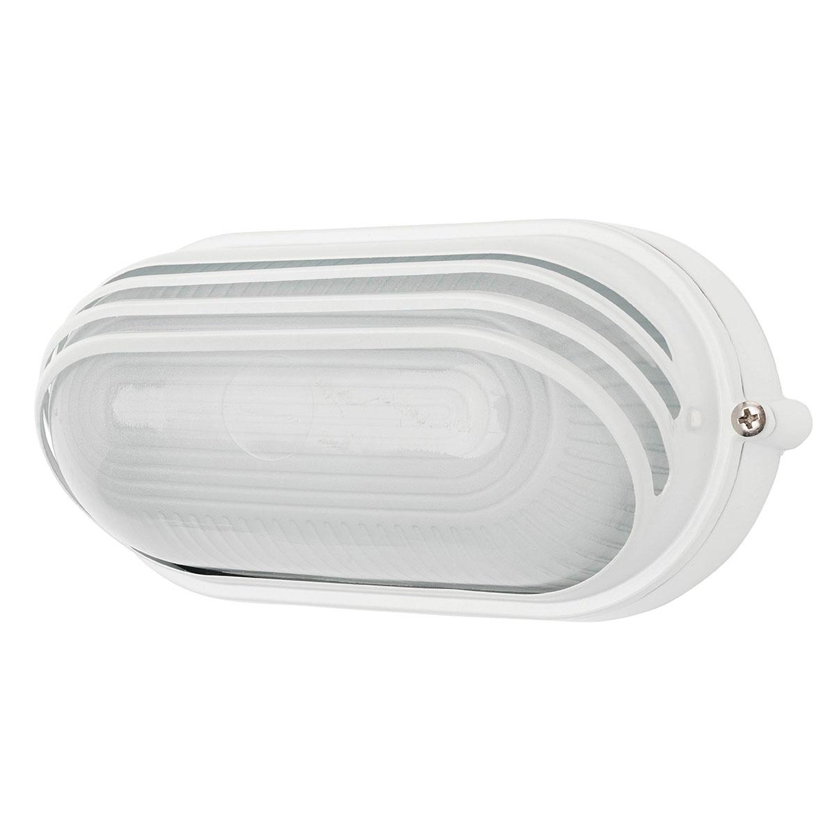 LED BUNKER OVAL LOUV ESSEX 7.5W 3000K WH