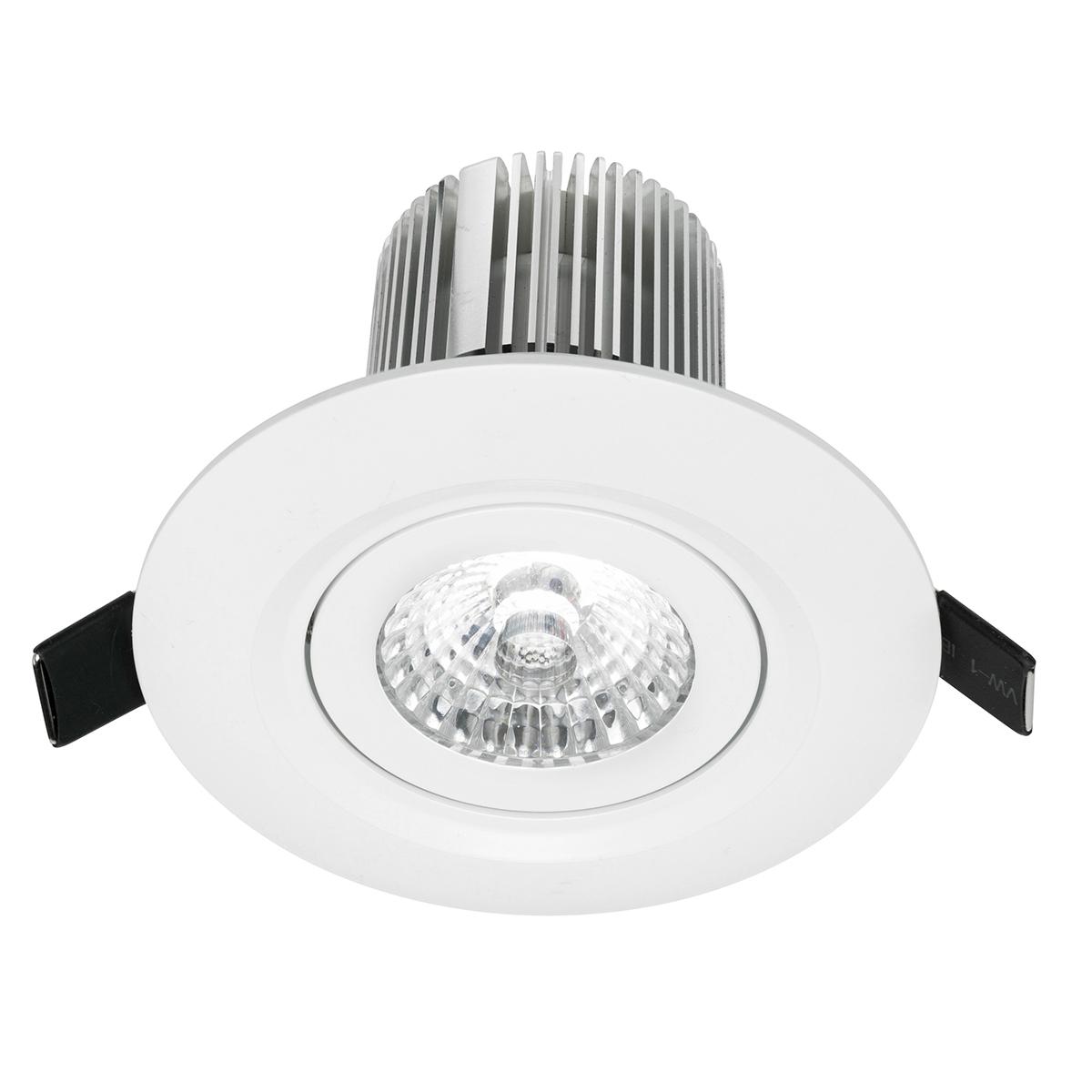 LED D/LIGHT LUXOR 10W CCT 70-93MM C/O WH