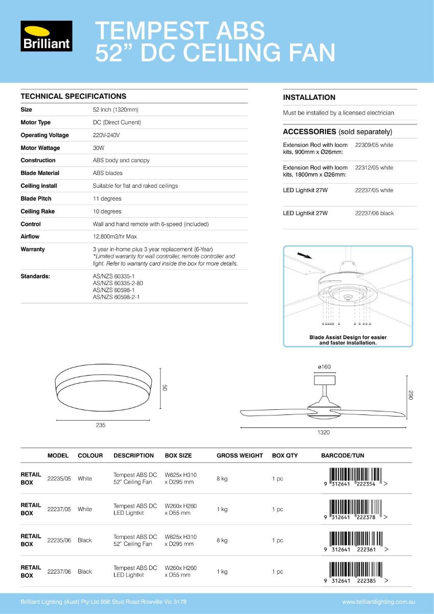 LED LIGHT KIT TEMPEST 27W CCT WHITE