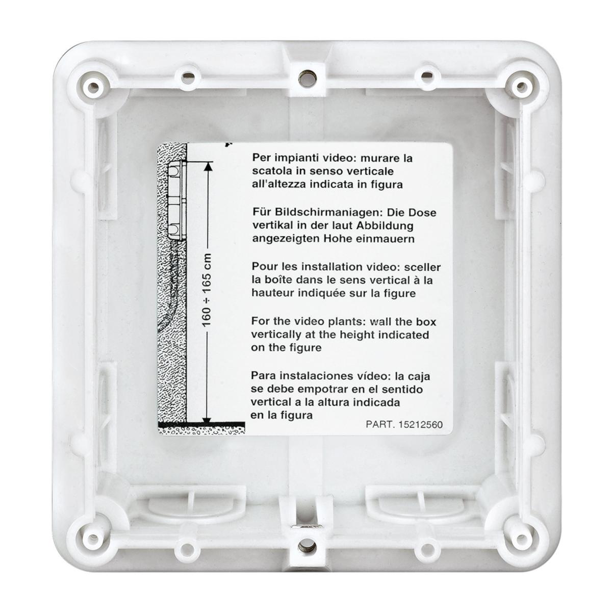 SFERA 1 MODULE FLUSH MOUNTED BOX