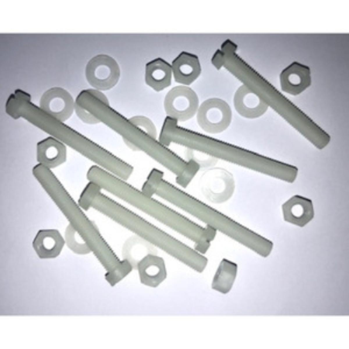 NYLON SCREW NUT WASHER BAG OF 10