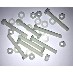 NYLON SCREW NUT WASHER BAG OF 10