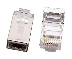 PLUG CAT6 8P8C SHEILDED 2PC 10PK