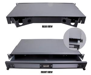 1RU SLIDING FOBOT ENCL FOR 2PAN/24FIBRE