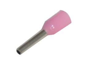 INSULATED BOOTLACE PIN 0.34MM PINK 100PK