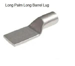 CU CRIMP LUG LONG BARREL/PALM 120MM BLNK