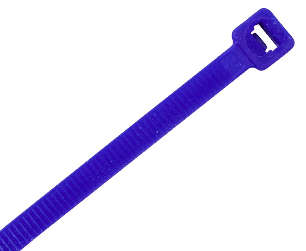 NYLON CABLE TIE 140X3.6MM BLUE 100PK