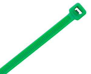 CABLE TIE 140 X 3.6 X 1.2MM GREEN 100PK