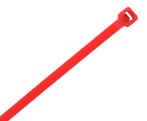 CABLE TIE 140 X 3.6 X 1.2MM RED 100PK